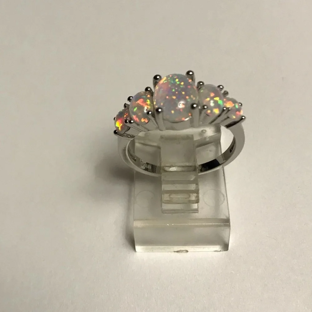 Opal 925 Sterling Silver Ring - Picture 4 of 9